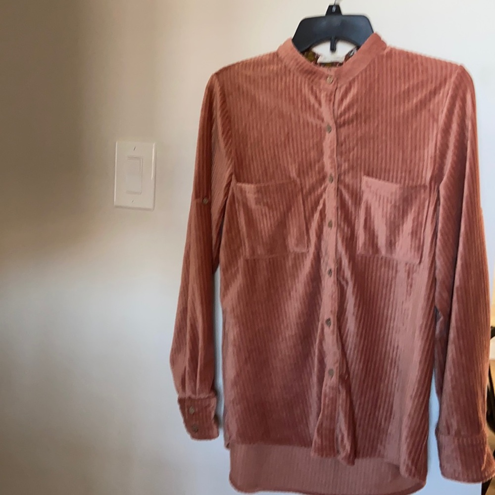 Roolee Velvet Button Down Shirt